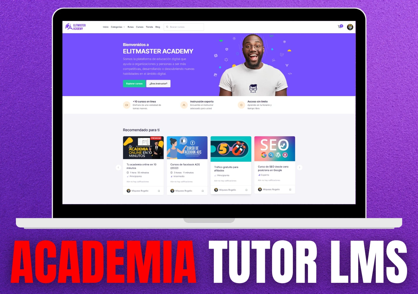 Plataforma de Academia con Tutor LMS